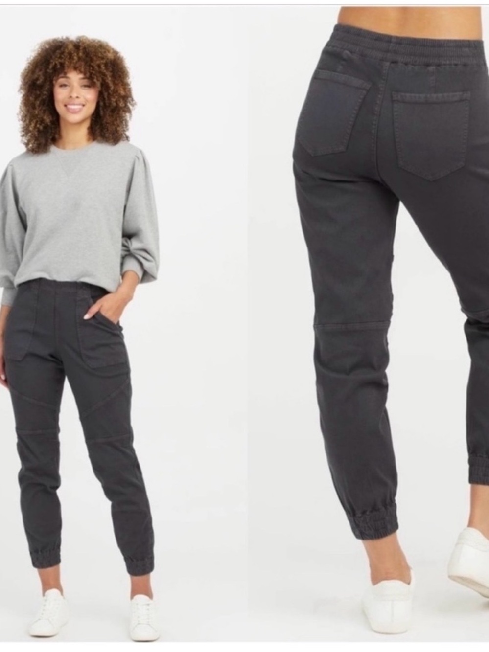 SPANX Charcoal Gray Utility Jogger Pants